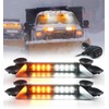 LUMENIX LED Emergency Dash Strobe Lights Aluminum, Front Windshield Visor
