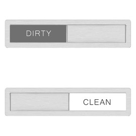 Dishwasher Magnet Clean Dirty Sign, Premium Stainless Steel Clean Dirty Magnet for Dishwasher, Strong Magnet Non-Scratch Dishwasher Sign Kitchen Decor,Clean Dirty Dishwasher Slider Easy to Indicator
