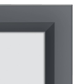 Nobo A4 Picture Frame with Clip Frame, Information Frame with Wall Mounting, Continuous Corner Mounting, Notice Frame, Mitered Corners, Folding Frame, Impression Pro Series, Black, 1915579