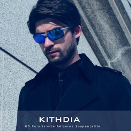 KITHDIA Men's Polarised Sports Glasses Driver's Glasses Al-Mg Metal Rectangular Frame Cat3 CE S6502