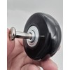 Luggage Replacement Wheels - 50 x 18mm, 8pcs Black Rubber