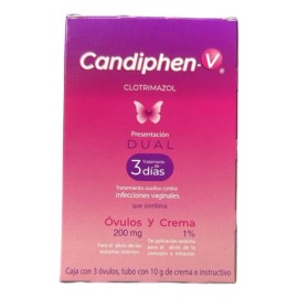 Candiphen V Dual – Tratamiento antifúngico 3 días (óvulos + crema)