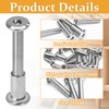 Biaungdo 15 Sets M6x35mm Hex Drive Socket Cap Bolt, Silver