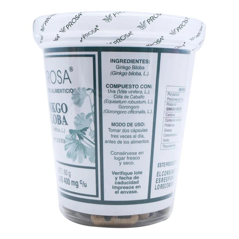Ginkgo Biloba Ginkgo Prosa 150 Caps Sabor Sin Sabor