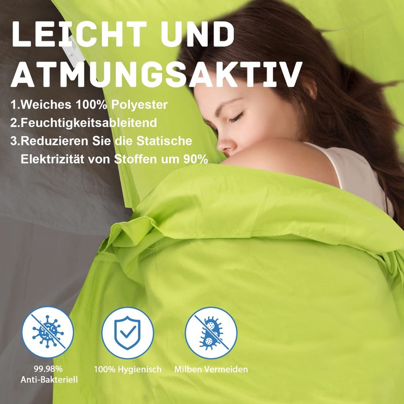 JAICOM Sleeping Bag, Ultralight Silk Sleeping Bag for Travel, Comfortable