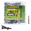 LIONMAX Deck Screws 1-1/4 Inch, Wood Screws #8 x 1-1/4",