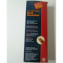 Just For Fun 2 in 1 Telescoping Back Scratcher Includes Massager New