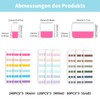 IUSOT 1260 Stück Index Tabs, 3 Farbschemata und 3 Größen