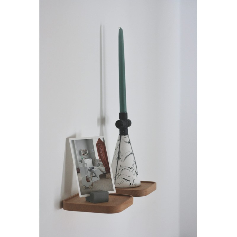 anaan Raft Wall Shelf, Square Floating Shelf, Wood, Small Shelves,