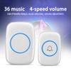 Wireless Doorbell Waterproof Wireless Chime Door Chime with 3 Volume
