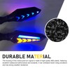 Qurbuns 4 PCS Motorcycle Turn Indicator Lights, Arrow Shape Flowing