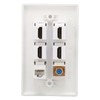Wall Plate 6 Ports HD Multimedia Interface CAT6 TV F