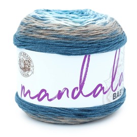 Lion Brand Yarn (1 Skein) Mandala Baby Yarn, Wishing Well, 1770 Foot (Pack of 1)