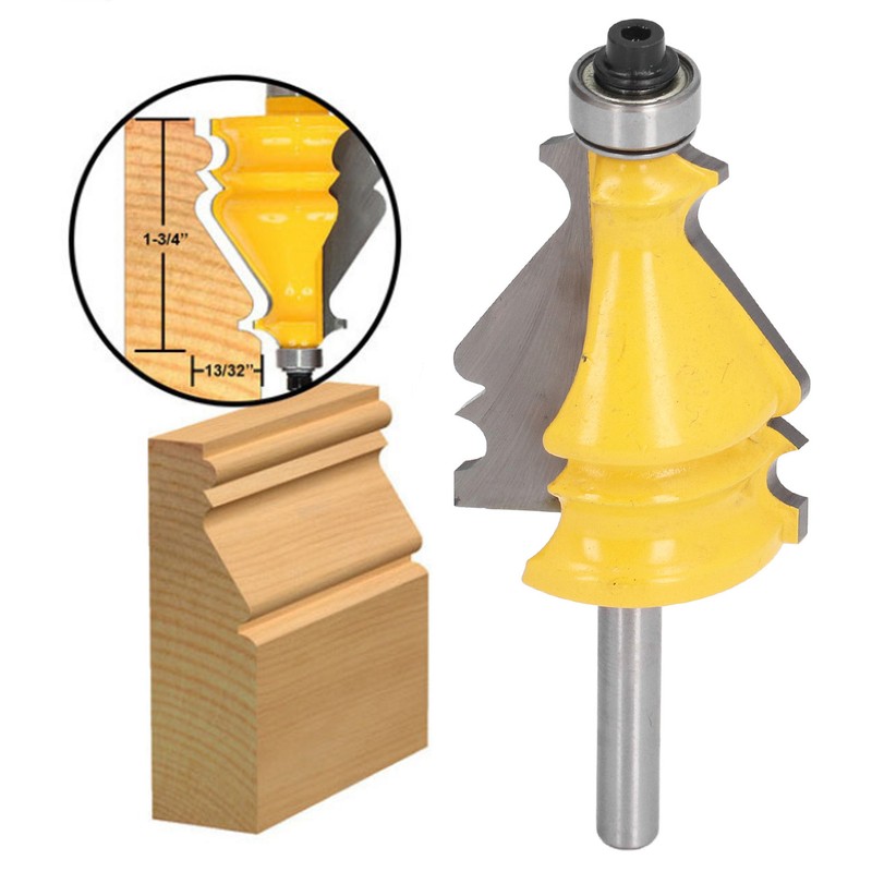 1/4in Shank Router Bit Picture Frame Forming Line Mold Milling