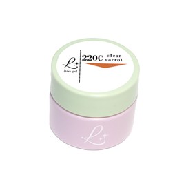 Linogel Renogel, Color Gel, Made in Japan, Cosmetics Registration, Gel Nail, Clear Color, 0.2 oz (5 g), Compatible with LED/UV Light, 220C Clear Carrot Professional Nail Item, Orange