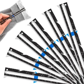 Sliding Gauge,6PCS Sliding Gauge Sewing Measuring Tool Quilting Gauges Ruler Sewing Supplies for Knitting Crafting Beginner Hemming Measuring Projects