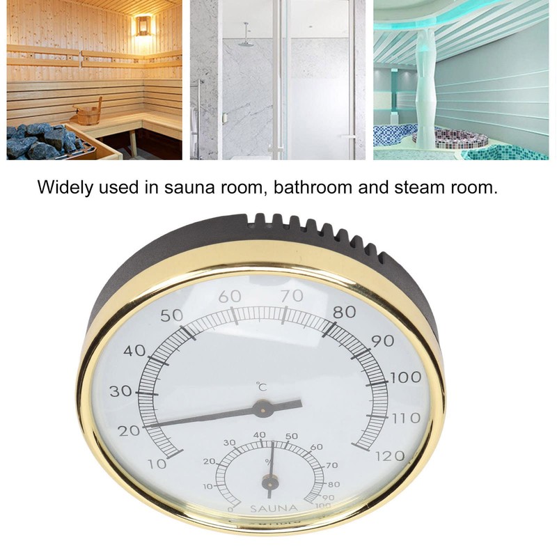 Steam Room Thermometer, Waterproof Sauna Room Thermometer Clear Scale Accurate