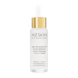 MZ SKIN Bio-Placenta Hyaluronic Acid Serum, Powered By M5Rx, With Multi-Molecular 4D Complex & Bio-Mimetic Placenta for Deep Hydration & Plumping, All Skin Types, Fragrance Free, 1.01 fl oz