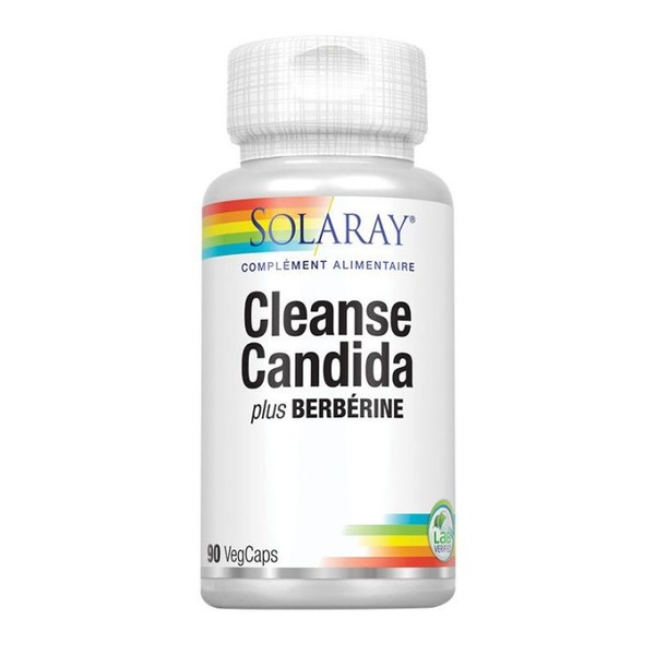 Solaray Cleanse Candida + Berbérine 90 gélules