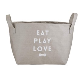 Santa Barbara Design Studio Creative Brands Pet Collection Pet Storage Tote, 12 x 10.5-inch, Grey