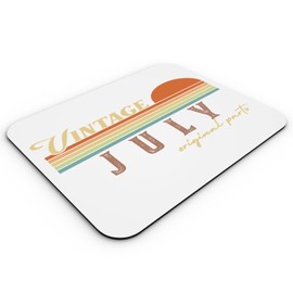 Fabulous Mausunterlage Vintage Original Parts July Celebration Birthday Party Gift Retro Month