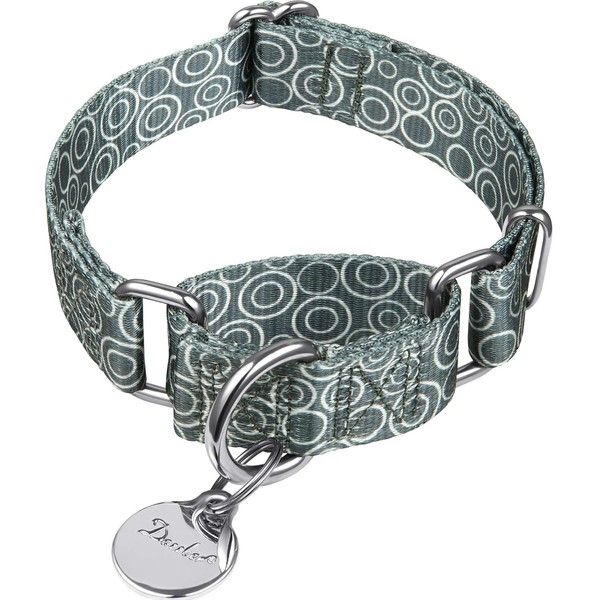 Dazzber Martingale Collars for Dogs, Adjustable, Heavy-Duty, Soft, Smooth, Easy