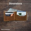 Mahogany Full Grain Genuine Leather Men's Wallet/Billfold with Card Holder