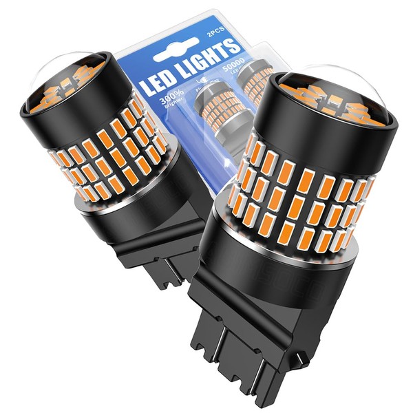 AUIMSOCO 3157 LED Amber Yellow Turn Signal Bulb for Jeep