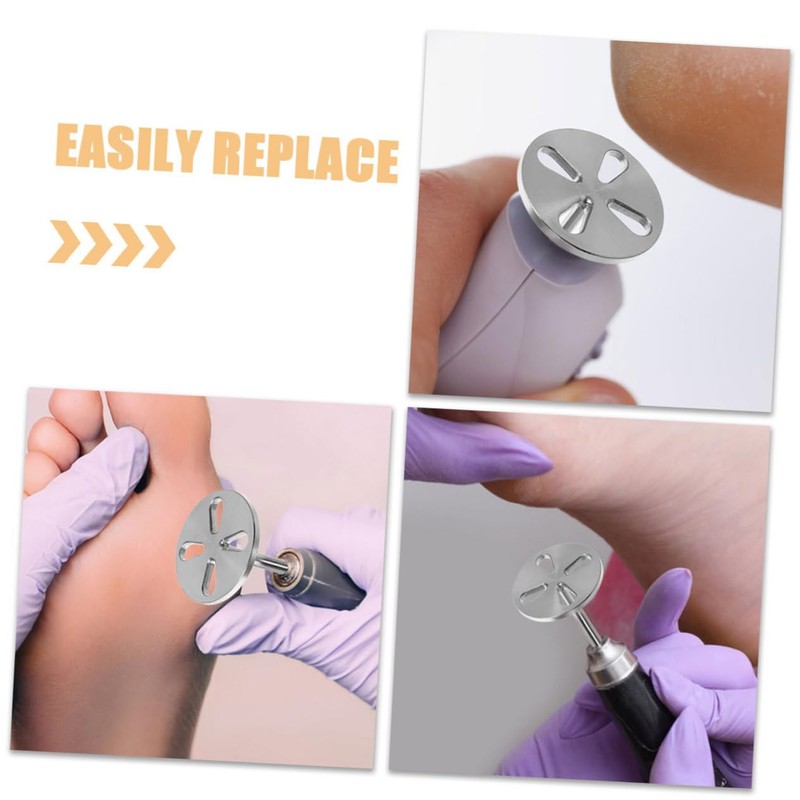 Mikinona 2 Pack Stainless Steel Sanding Discs for Foot Grinder