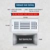 Fits 10x4 Duct Opening 3 Way Steel Air Supply Diffuser