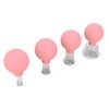 4pcs Glass Face Cupping Set Silicone Lymphatic Drainage Skin Lifting