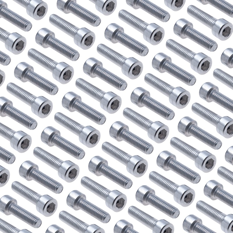 Cylinder Hex Head Cap Screws M6x25 (Pack of 25) A2