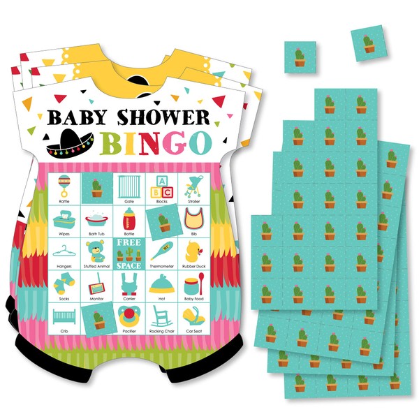 Big Dot of Happiness Let’s Fiesta - Picture Bingo Cards