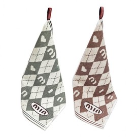 Dishcloth [Multipurpose towel] Kitchen dishcloth/kitchen towel/kitchen towel/kitchen towel/handy towel/hand cloth/multipurpose towel/printable [Jukyung] Brown/bulk (towel only) 5ea