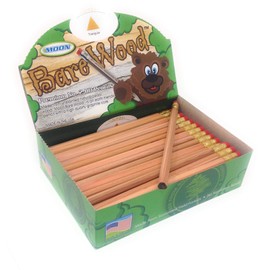 Jumbo Try Rex Triangular Primary Pencil with Eraser, Bare Wood Natural (72 Pencils)