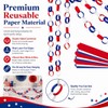 Baluue 4th of July Paper Chain, Red White and Blue