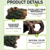 QEXUJOW Aquarium Decor Themed Ornaments, Four Hollow Wooden Tree Trunks,