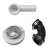 Mustee Shower Floor Drain Kit 60.300A White 1-1/2" Pipe Ties