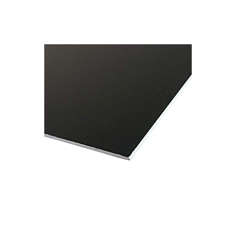Aluminium sheet strips, black, aluminium Ral 9005 deep black, 1.0
