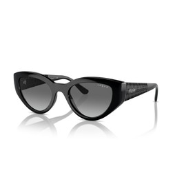 Vogue Eyewear VO5566S Sunglasses, Black/Gradient Grey, 52 mm