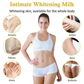 Skin Whitening Cream for Armpits, Bleaching Cream for Intimate Area, Cream for Whitening Dark Skin, Skin Whitening Cream for Neck Sensitive Areas, Elbows, Inner Thighs, Pack of 2