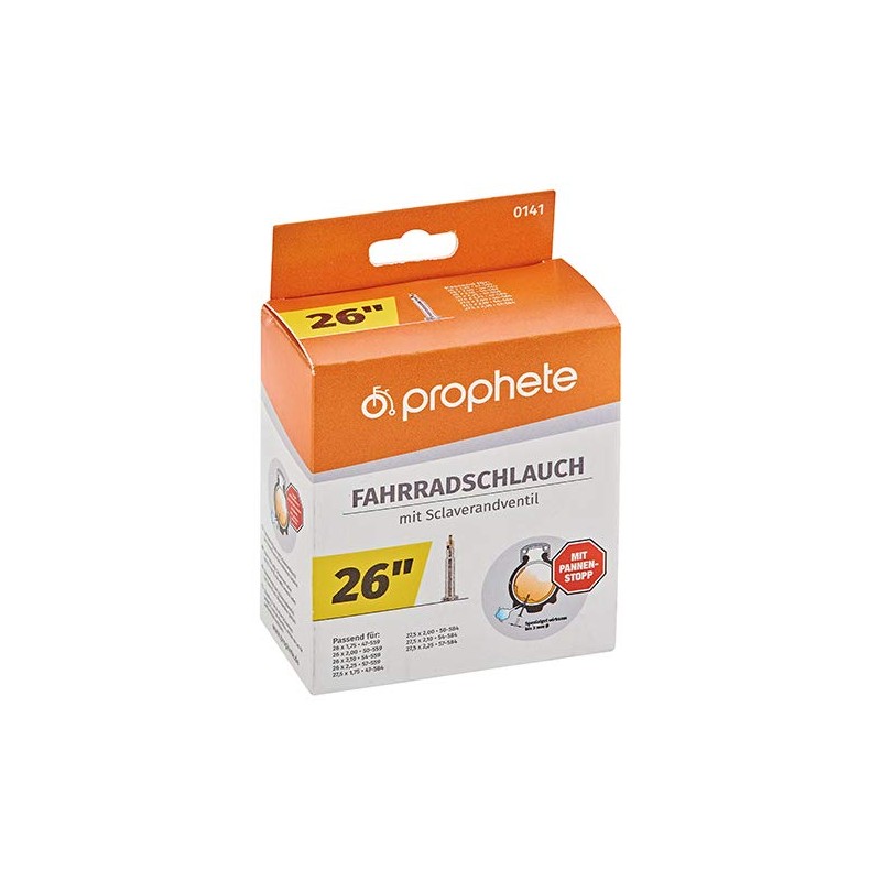 Prophete Unisex's Presta Valve Bicycle Tyre Tube-Multi-Colour, 26 x 1.75-26