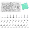 Pack of 200 Push Pins Flat Drawing Pins, Transparent Drawing