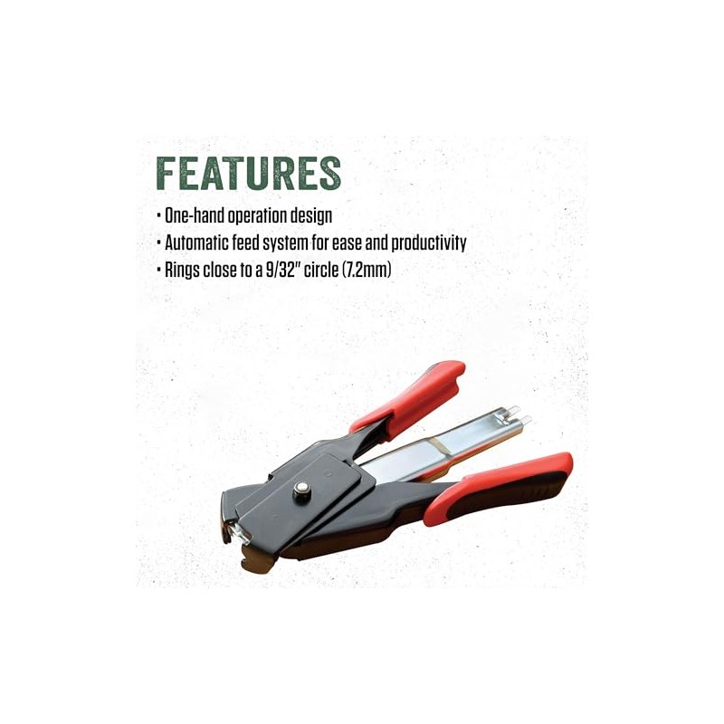 LEM Products - Alicates de anillo de cerdo con resorte,