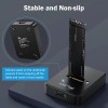 Amzpilot M.2 NVMe & SATA to USB C Docking Station,