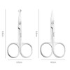 TAVVKE 2 Pack Facial Grooming & Nose Hair Scissors -