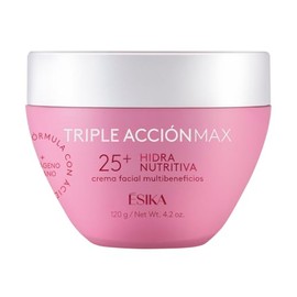 ESIKA - ésika Crema facial antiarrugas Hidra Nutritiva Triple Acción Max 25+ años con ácido hialurónico y colágeno, 120g - 120g - Daily Care