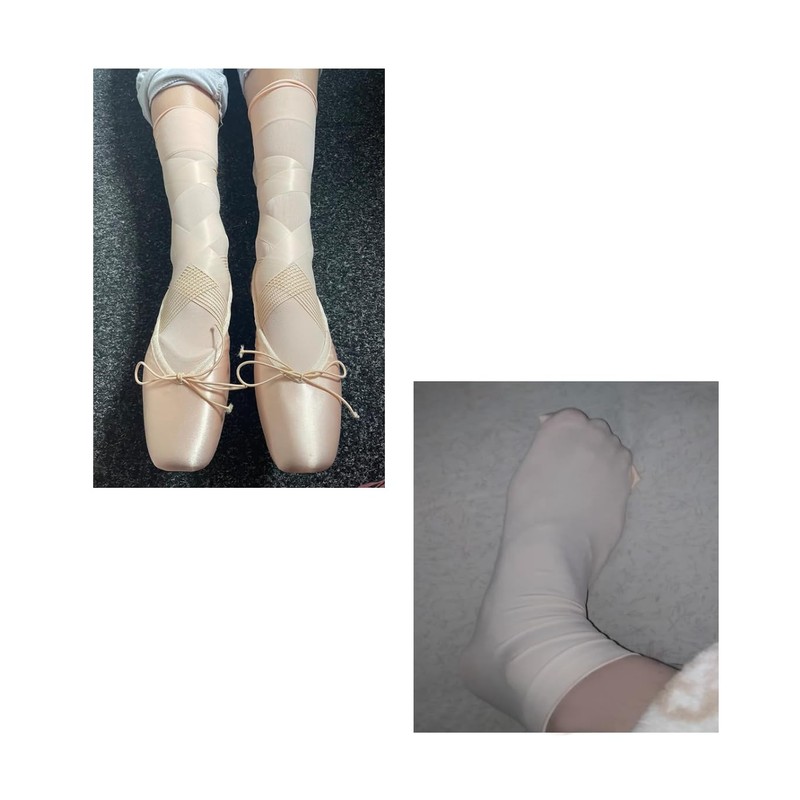 ProDance P008N Ballet Socks, Ballet Tights, Combinable, Set, Short, Ankle