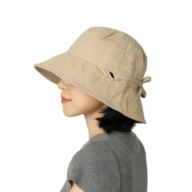YOUMMY Women's Sun Protection UV Protection Hat, for Spring and Summer, Sun Hat, Breathable, UV Protection, UPF50+, Face Reduction, Perfect for Outdoors, Bicycles, Travel, Sun Hat (JP, Alphabet, Free Size, Khaki)