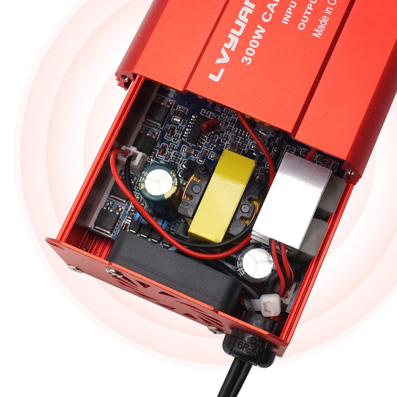 Wechselrichter 12V 230V 200W 2 USB Spannungswandler Kfz-Zigarettenanzünder-Adapter